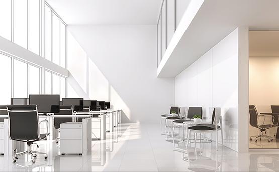 client office designed with mezzanine floor